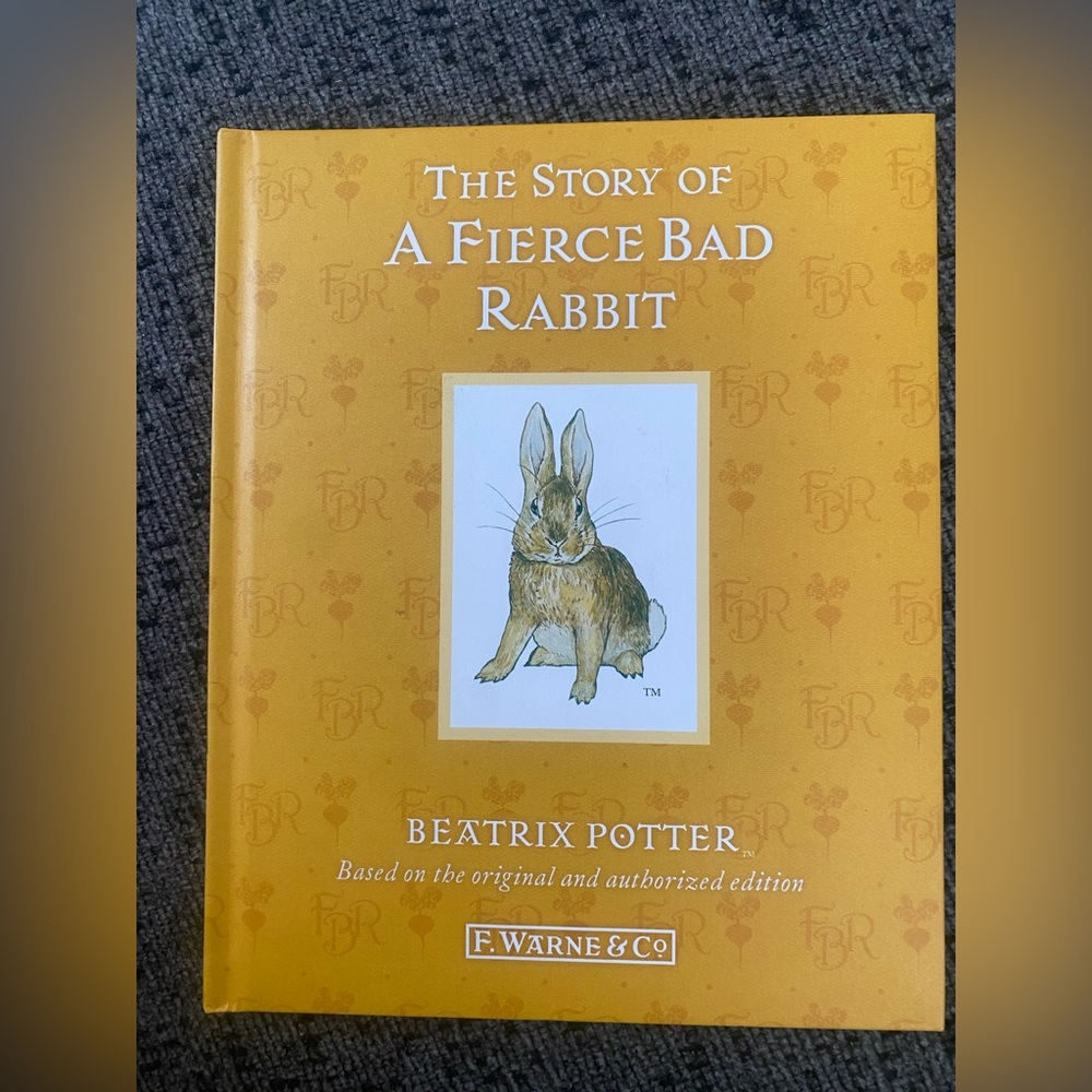 🥕6/$20 Beatrix Potter's 'The Story of a Fierce Bad Rabbit' - Yellow Cover